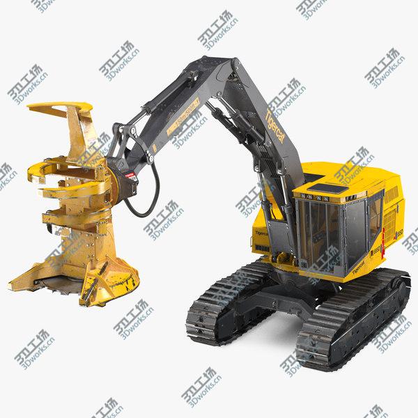 images/goods_img/20210312/Tigercat 855D Tracked Feller Buncher Dirty 3D model/1.jpg